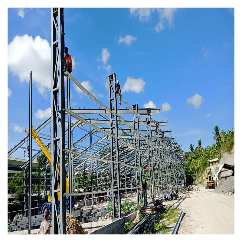 โครงสร้างเหล็กฟิลิปปินส์สําหรับพื้นที่กว้างของโรงงานโรงงาน