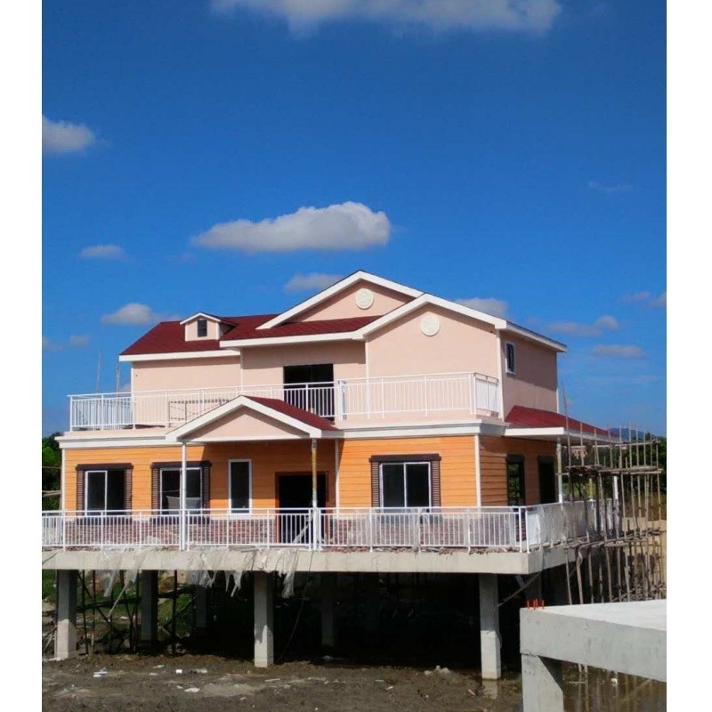CHINA HOT SELLING STEEL STRUCTURE PREFAB รีสอร์ท คอเทจ สวน คาบิน KIT MINI บ้านกรอบเล็ก