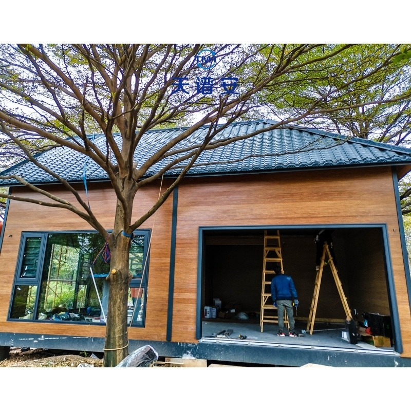 ออกแบบประหยัดพลังงานของเหล็กเบา Keel รวมผนังโครงสร้างเหล็กสไตล์ยุโรปและอเมริกัน Villa