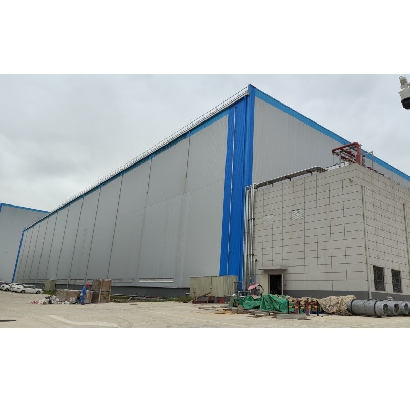 โครงสร้างสแตนเลสแบบเตรียมพร้อมป้องกันการกัดกร่อน สําหรับโรงงานโซ่เย็นแบบประกอบกันแบบเตรียมพร้อม