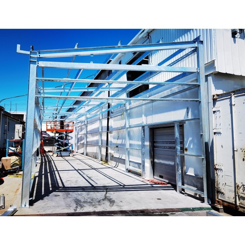 โครงสร้างเหล็กเบา Prefab โครงสร้างเหล็ก โครงสร้างเหล็ก โครงสร้างเหล็ก สําหรับโกดังกระบวนร้อน