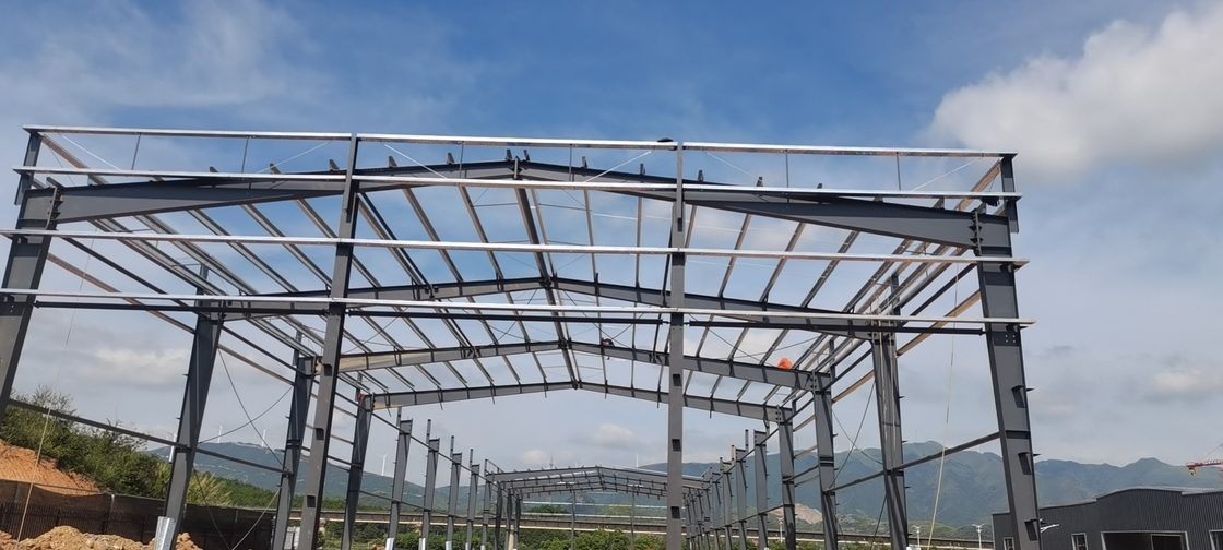 Hot Dip Galvanized ร่างเหล็กกันความชื้น สร้างเรือนกระจกสําหรับผัก