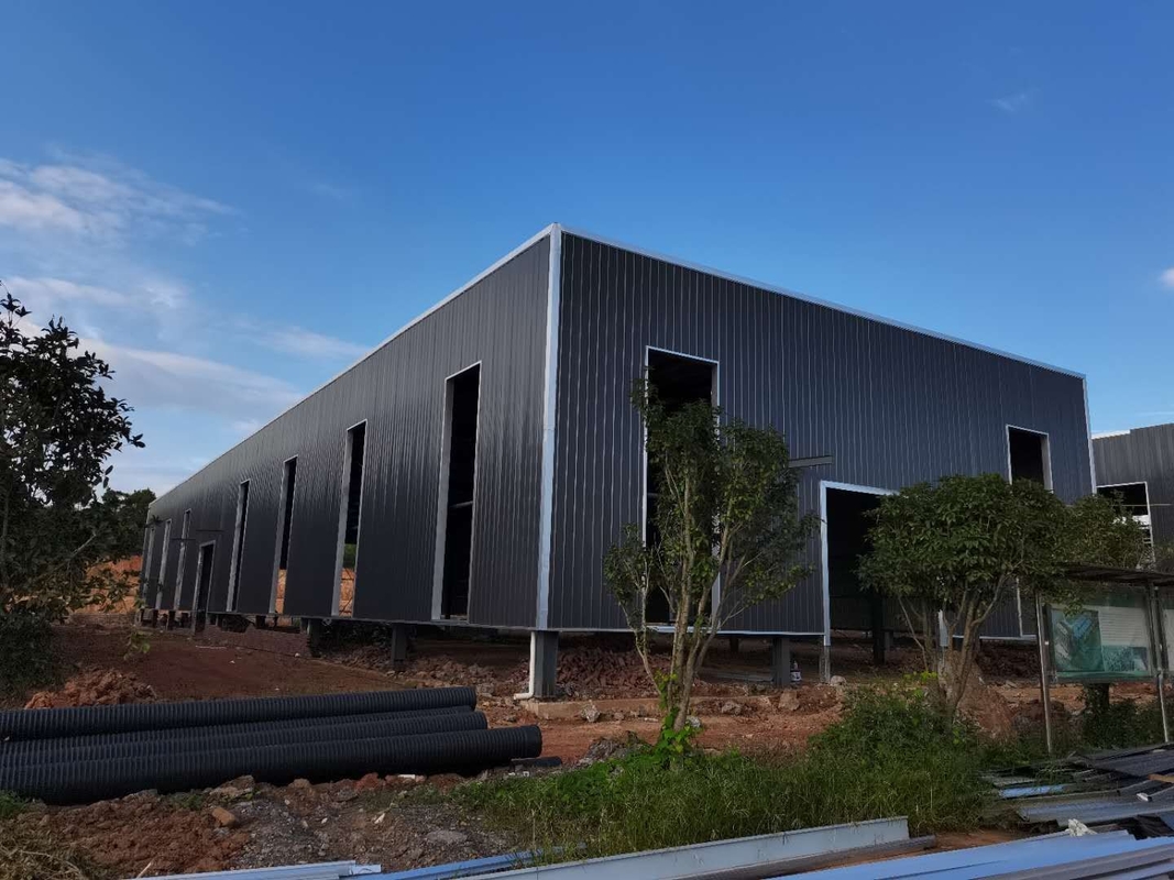 Hot Dip Galvanized ร่างเหล็กกันความชื้น สร้างเรือนกระจกสําหรับผัก