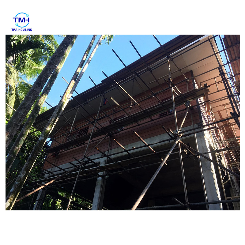 บ้านโครงสร้างสแตนเลสแบบทันสมัยสําหรับวิลล่าสแตนเลสเบาขนาดที่กําหนดเอง