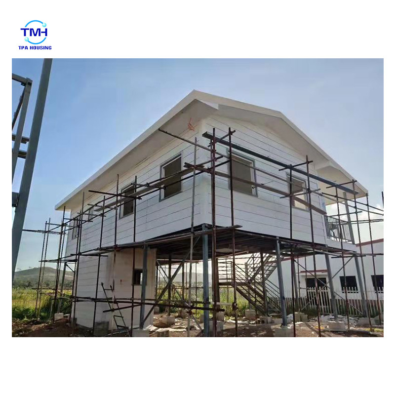 บ้านโครงสร้างสแตนเลสแบบทันสมัยสําหรับวิลล่าสแตนเลสเบาขนาดที่กําหนดเอง